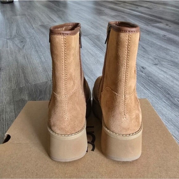UGG Chestnut CITYFUNC MID Boots US 6 Platform Side Zip Waterproof Outdoor - Picture 4 of 8